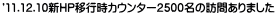 '11.12.10VHPڍsJE^[2500̖K₠܂